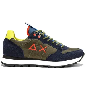 Scarpe Uomo Sun68 Sneakers Tom Goes Camping Colore Dark Military - Navy Blue