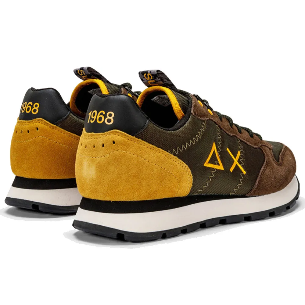 Scarpe Uomo Sun68 Sneakers Tom Goes Camping Colore Militare Scuro - Z42110