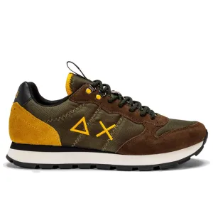 Scarpe Uomo Sun68 Sneakers Tom Goes Camping Colore Militare Scuro - Z42110