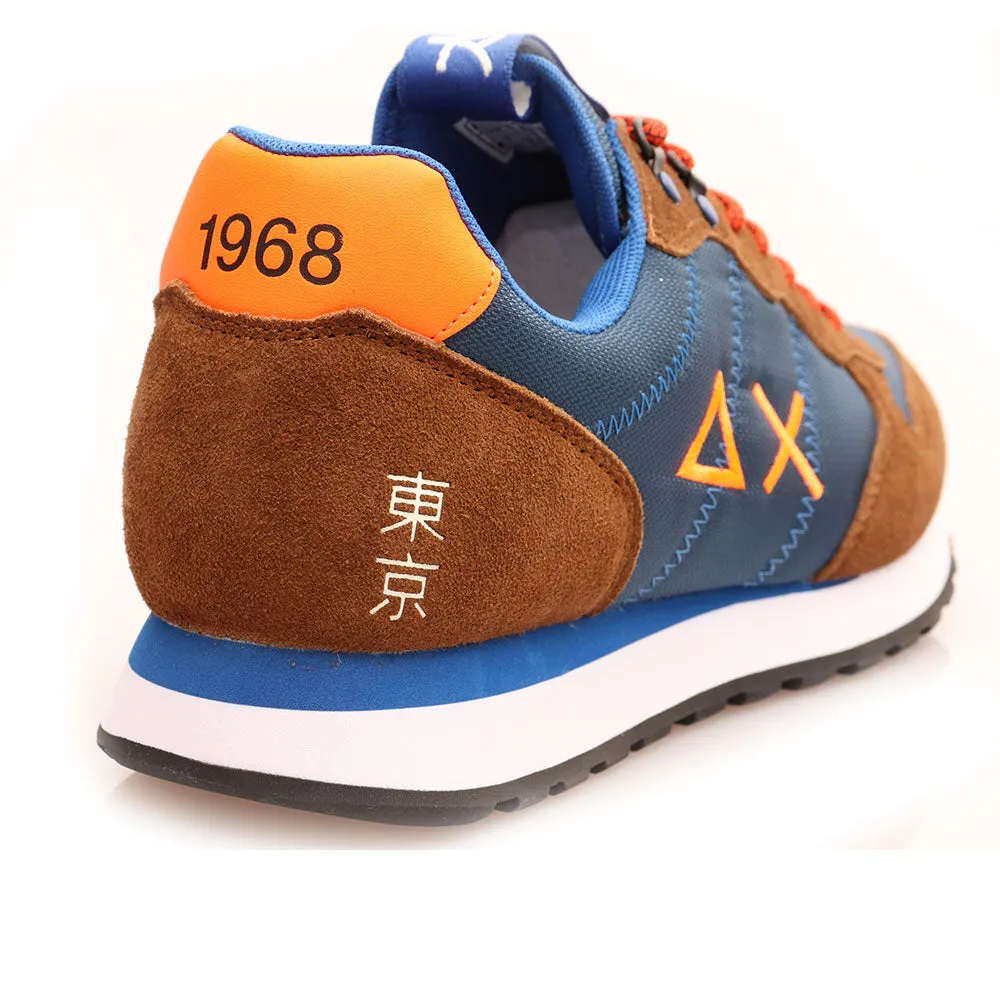 Scarpe Uomo Sun68 Sneakers Tom Goes Camping Colore Navy Blue
