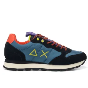 Scarpe Uomo Sun68 Sneakers Tom Goes Camping Colore Ottanio - Nero