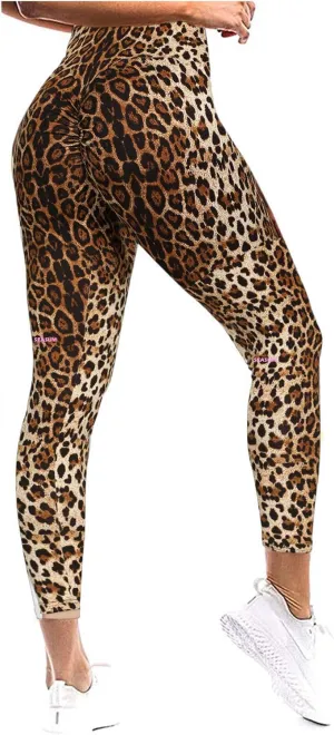 SEASUM Women Scrunch Butt Leggings High Waisted Ruched Yoga Pants Workout Butt Lifting