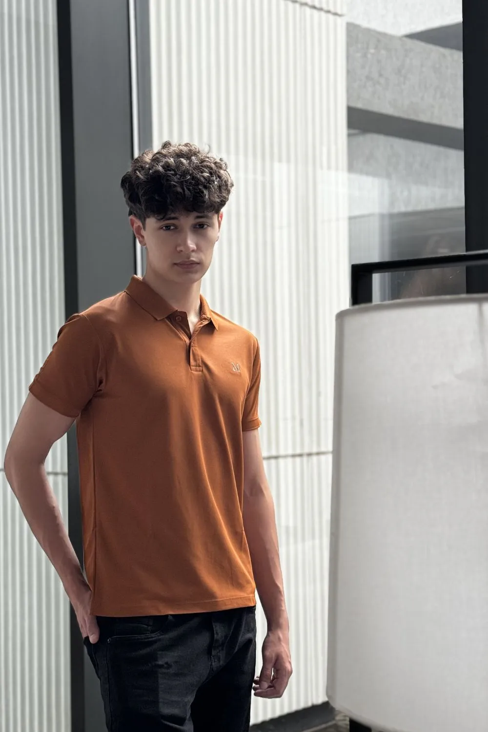 Smart tech polo - Caramel