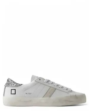 Sneakers Hill Low Calf White-Silver