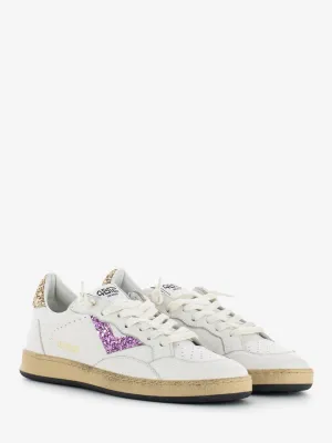 Sneakers play new D138 bianco / glitter