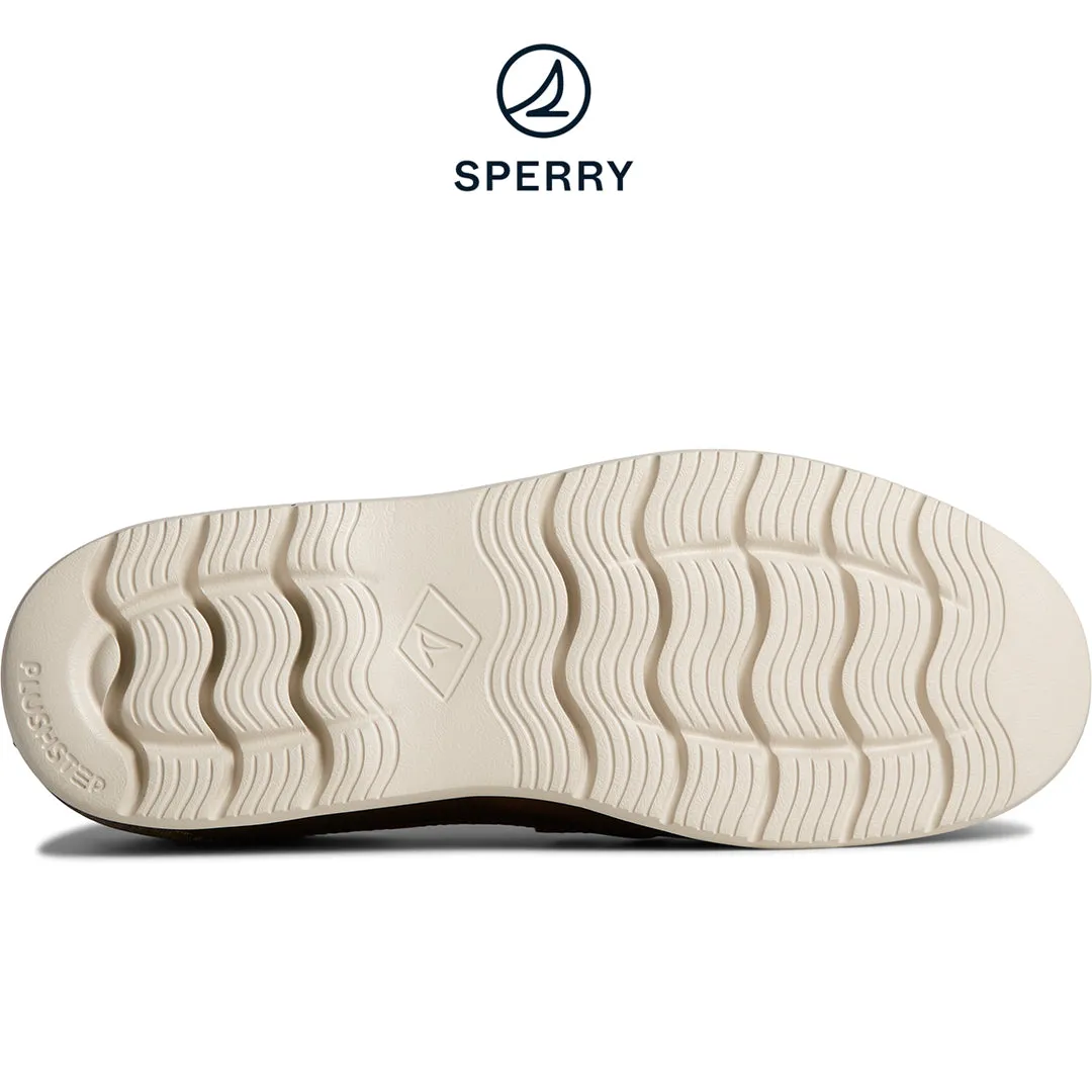 Sperry Men's Bowrider Plushstep Leather Slip-On Boat Sneaker - Brown (STS25001)