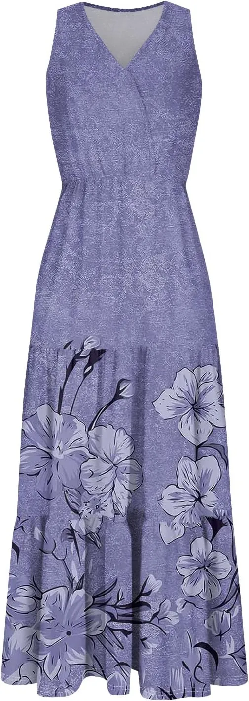 Spring Dresses for Women 2025 Floral Print Dresses for Women 2025 Casual Boho Flowy Patchwork