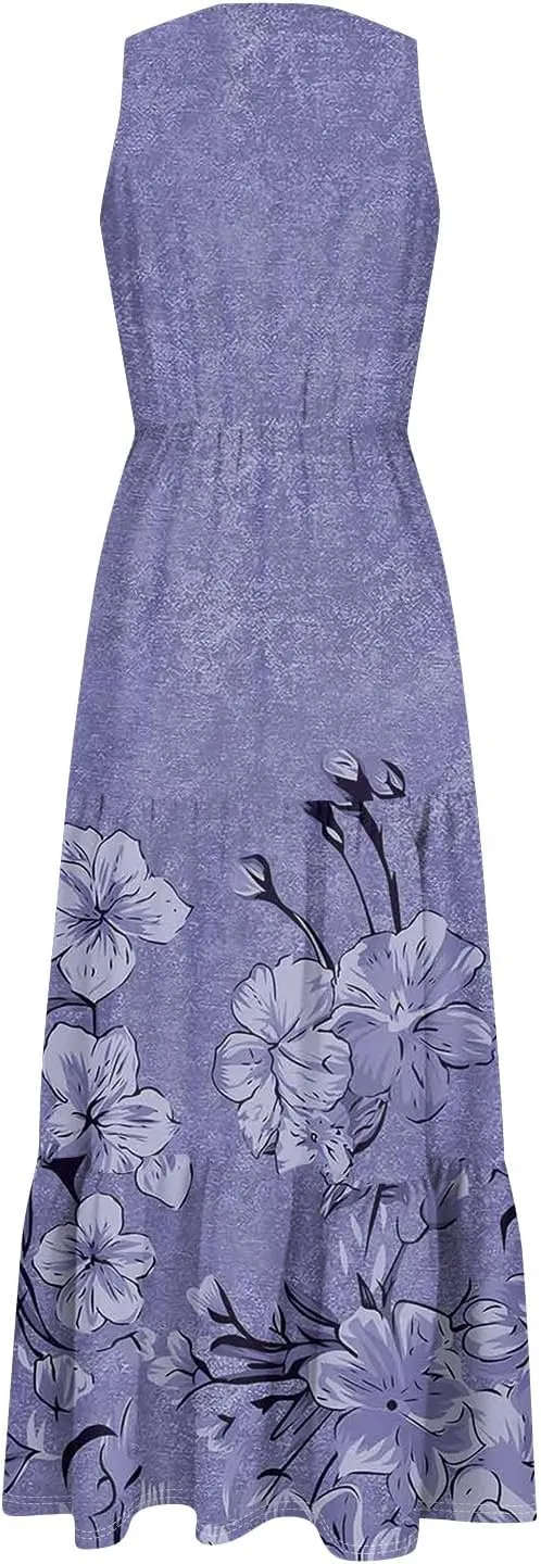 Spring Dresses for Women 2025 Floral Print Dresses for Women 2025 Casual Boho Flowy Patchwork