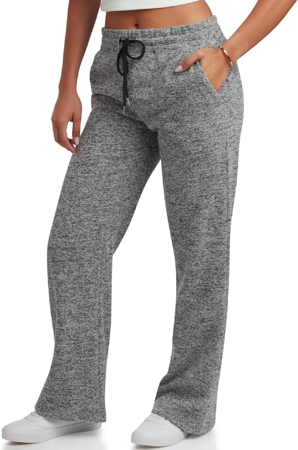 Spyder Women's Wide Leg Pants - Soft Sweater Terry Fleece Casual Sweatpants with Drawstring Waist and Pockets (Sizes: S-XL)