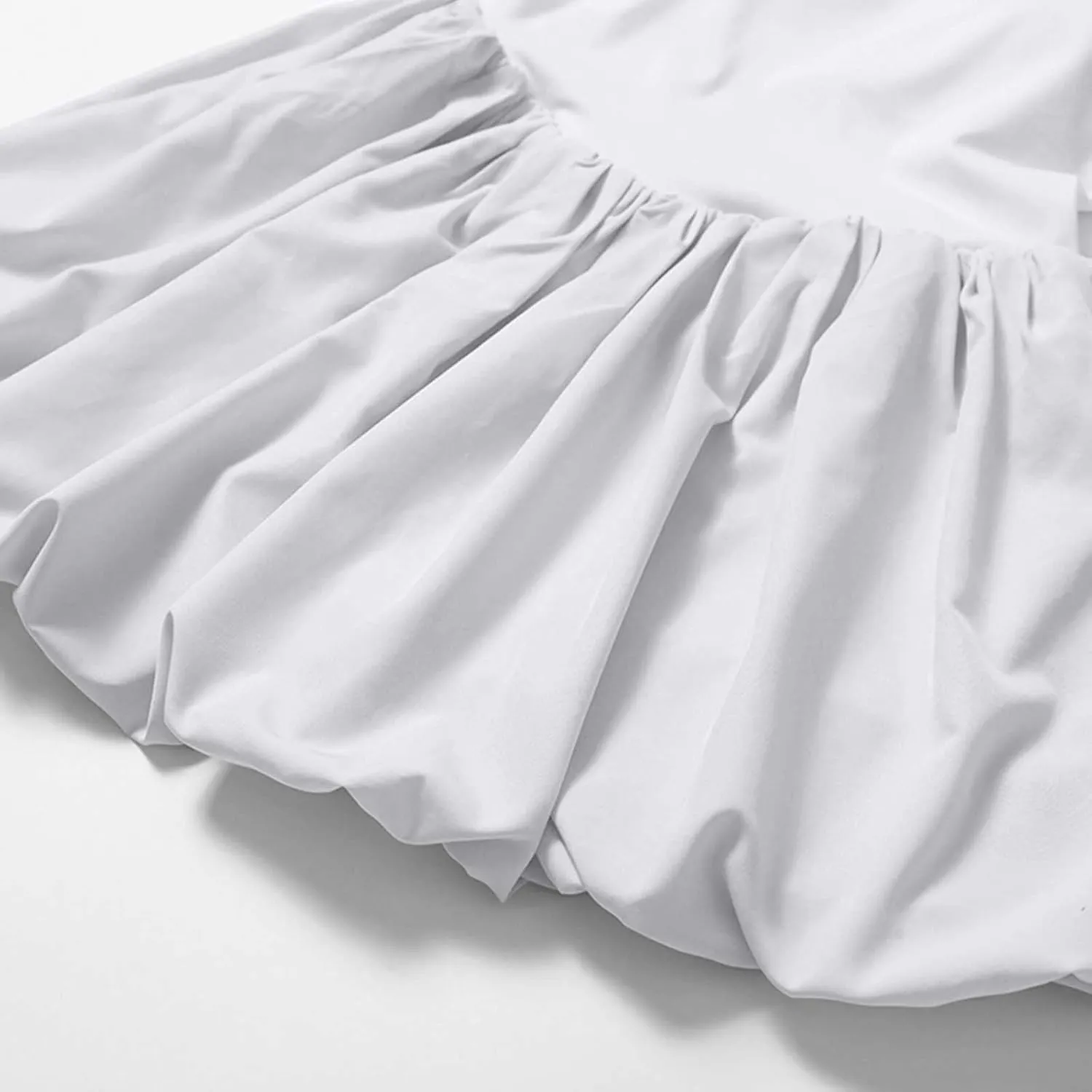 Summer Dresses for Women Casual Mini Bubble Tank Dress Sleeveless Crewneck Cute Drop Waist Cocktail Sundress