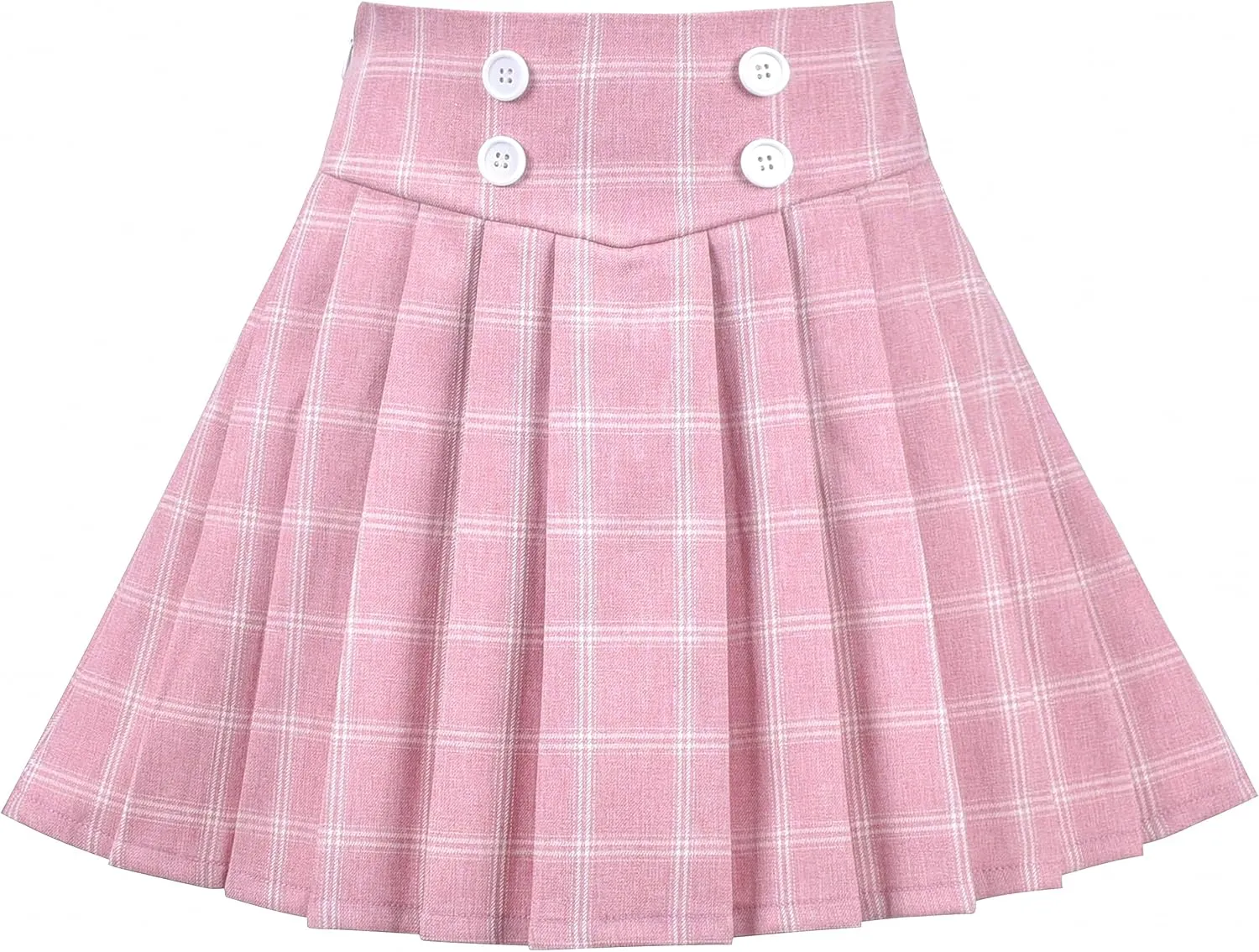 Sunny Fashion Girls Skirt Beige Pleated Bow Tie Back School Uniform Size 6-14