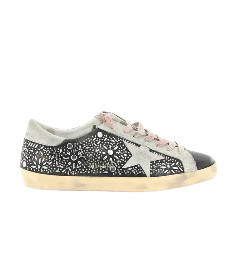 Super Star Sneaker in Black & Ice