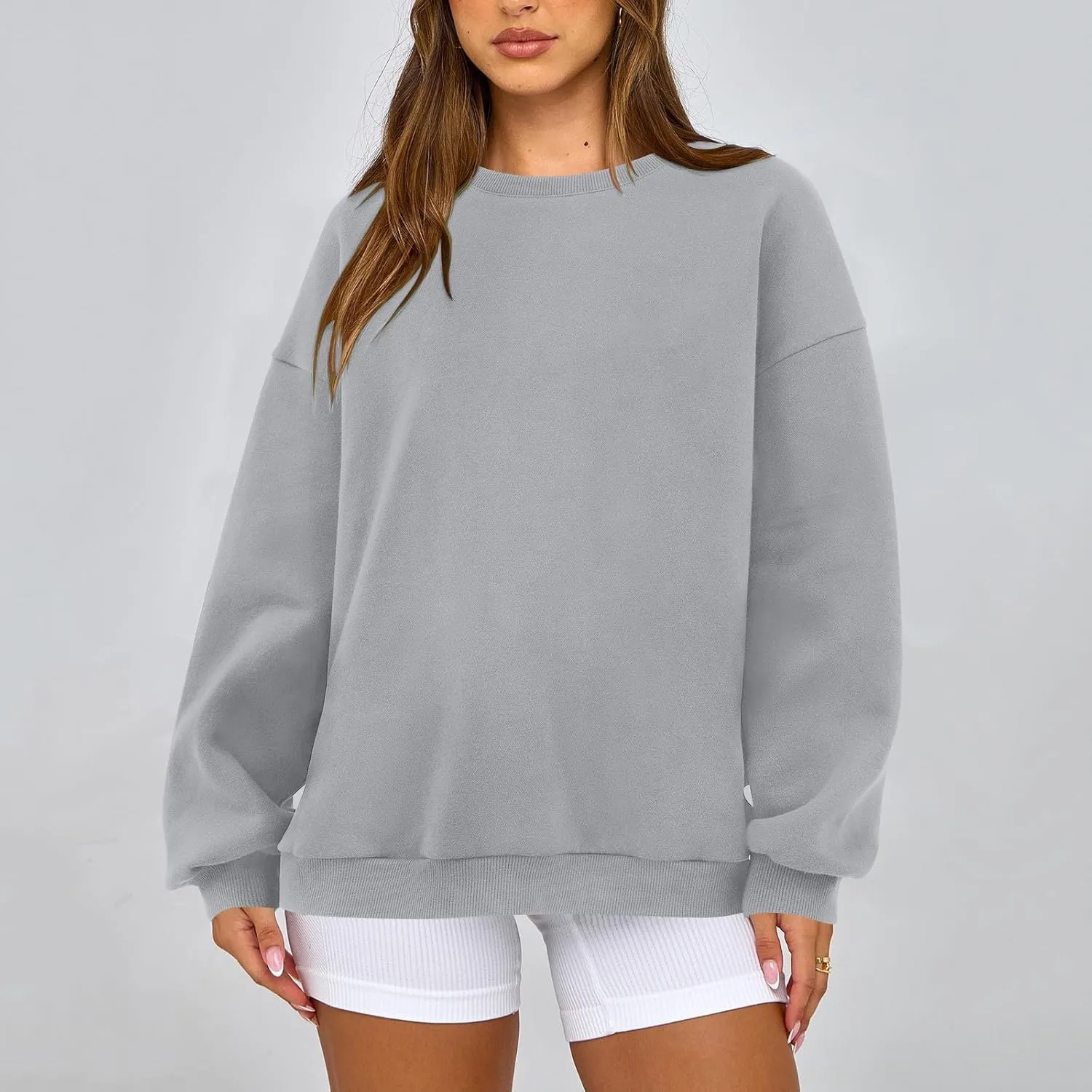 Sweatshirt for Women Fleece Tunic Pullover Plus Size Crewneck Sweatshirts Oversized Hoodies Warm Sweaters