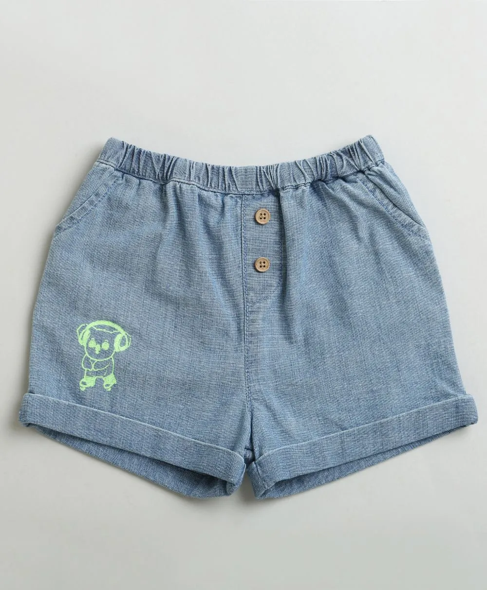 Sweetlime By AS Cotton Denim Shorts.