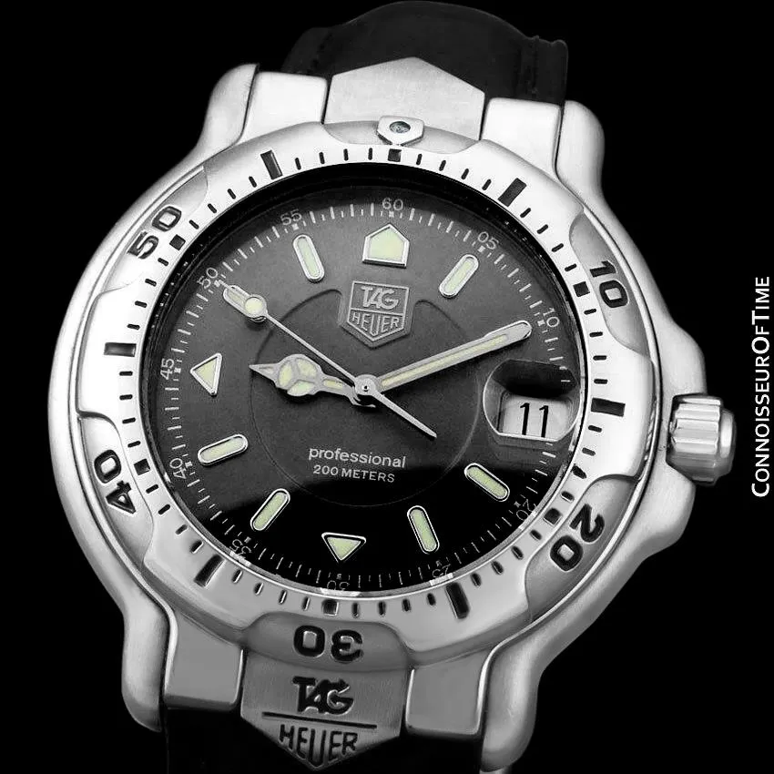 TAG Heuer Professional 6000 Mens Full Size Divers Watch - Stainless Steel - WH1112