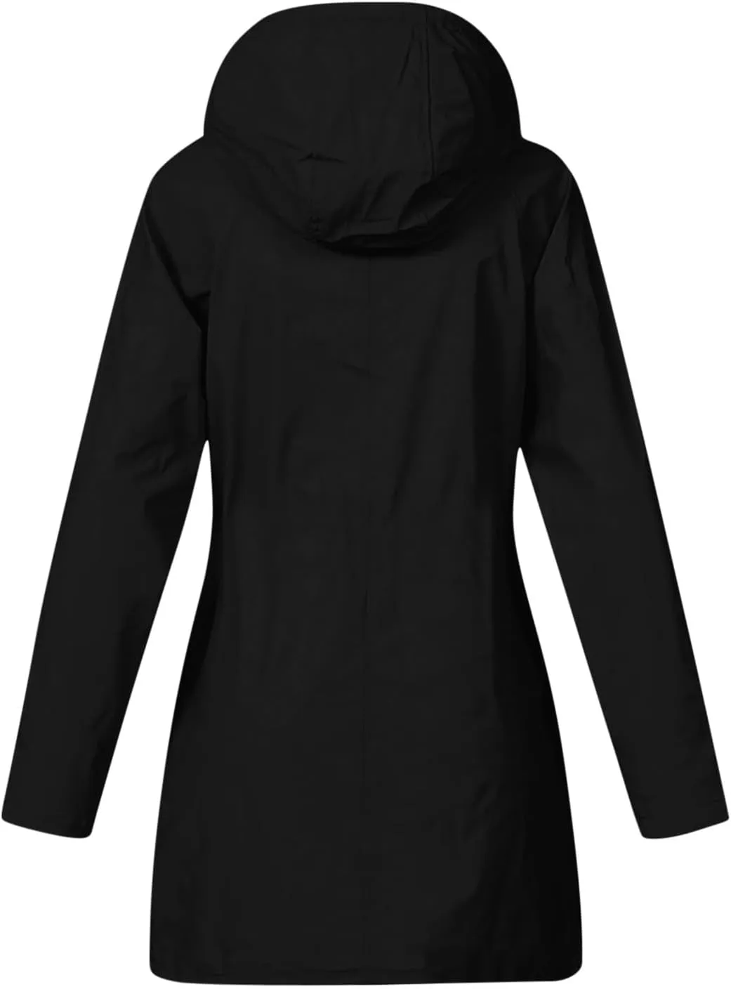 TANGNADE Raincoat for Women Waterproof with Hood Packable Long Hooded Trench Coats Windbreaker Travel Jacket