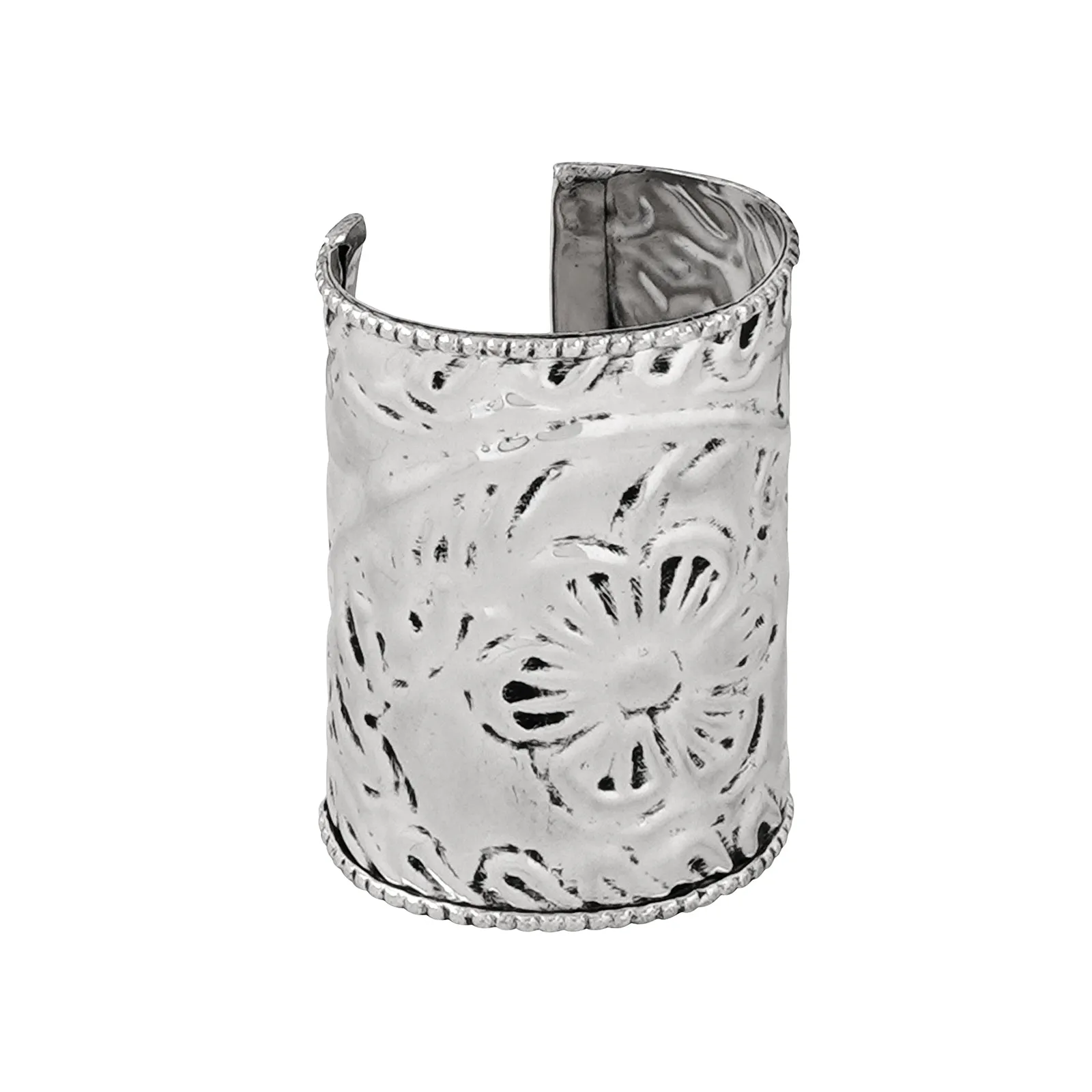 Teejh Keerat Silver Oxidised Bracelet