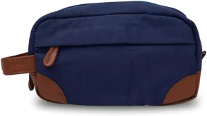 Toiletry Bag with Hanging Dopp Kit for Men, Water Resistant, Large Capacity Canvas Shaving Bag Perfect for Travel Toiletries Accessories - 10 Inch - Navy