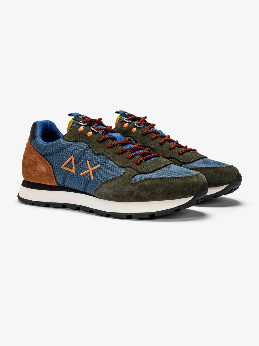 Tom goes camping - Navy/green