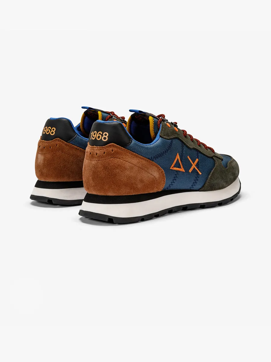 Tom goes camping - Navy/green
