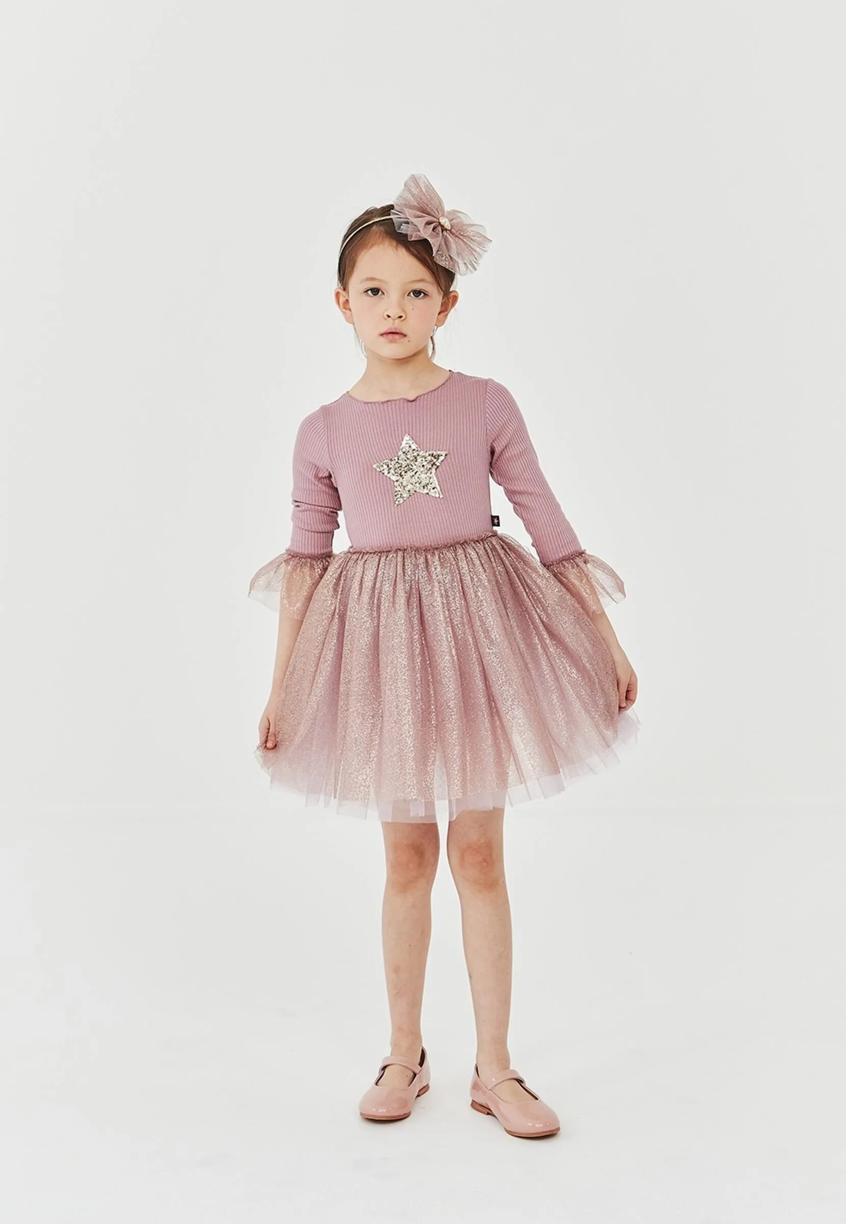 Tutu Dress | Long Sleeve in Dark Pink | Petite Hailey