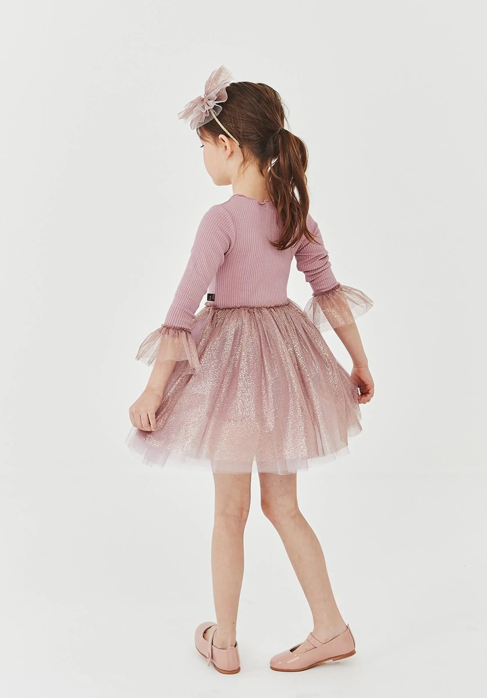 Tutu Dress | Long Sleeve in Dark Pink | Petite Hailey