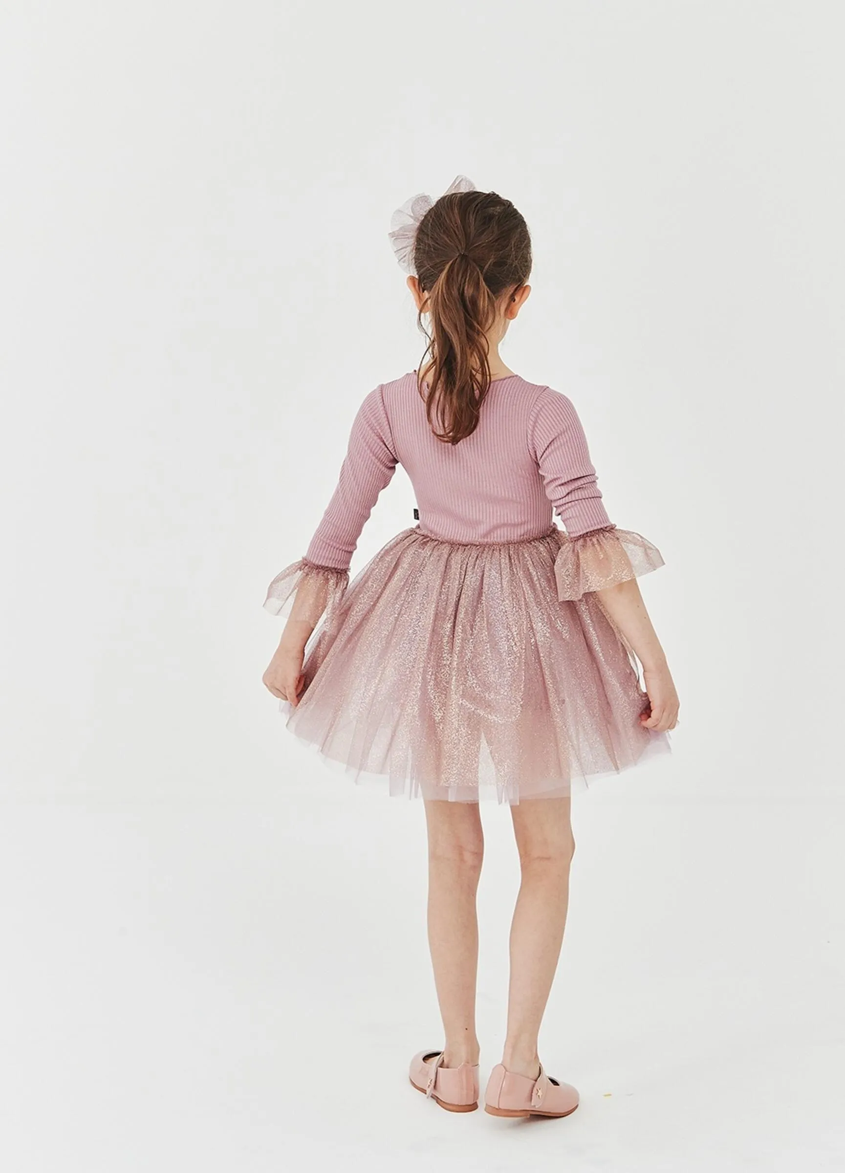 Tutu Dress | Long Sleeve in Dark Pink | Petite Hailey