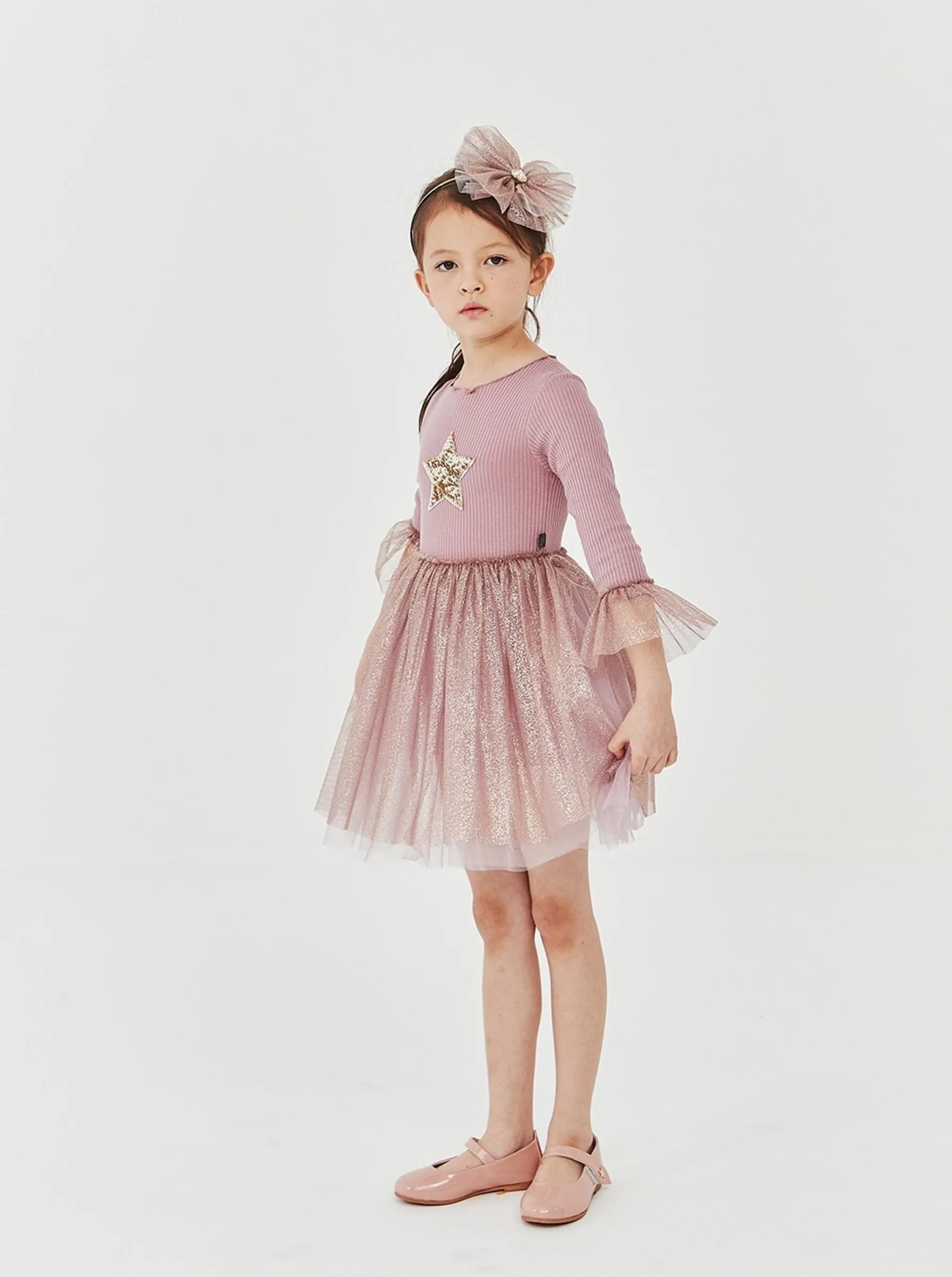 Tutu Dress | Long Sleeve in Dark Pink | Petite Hailey