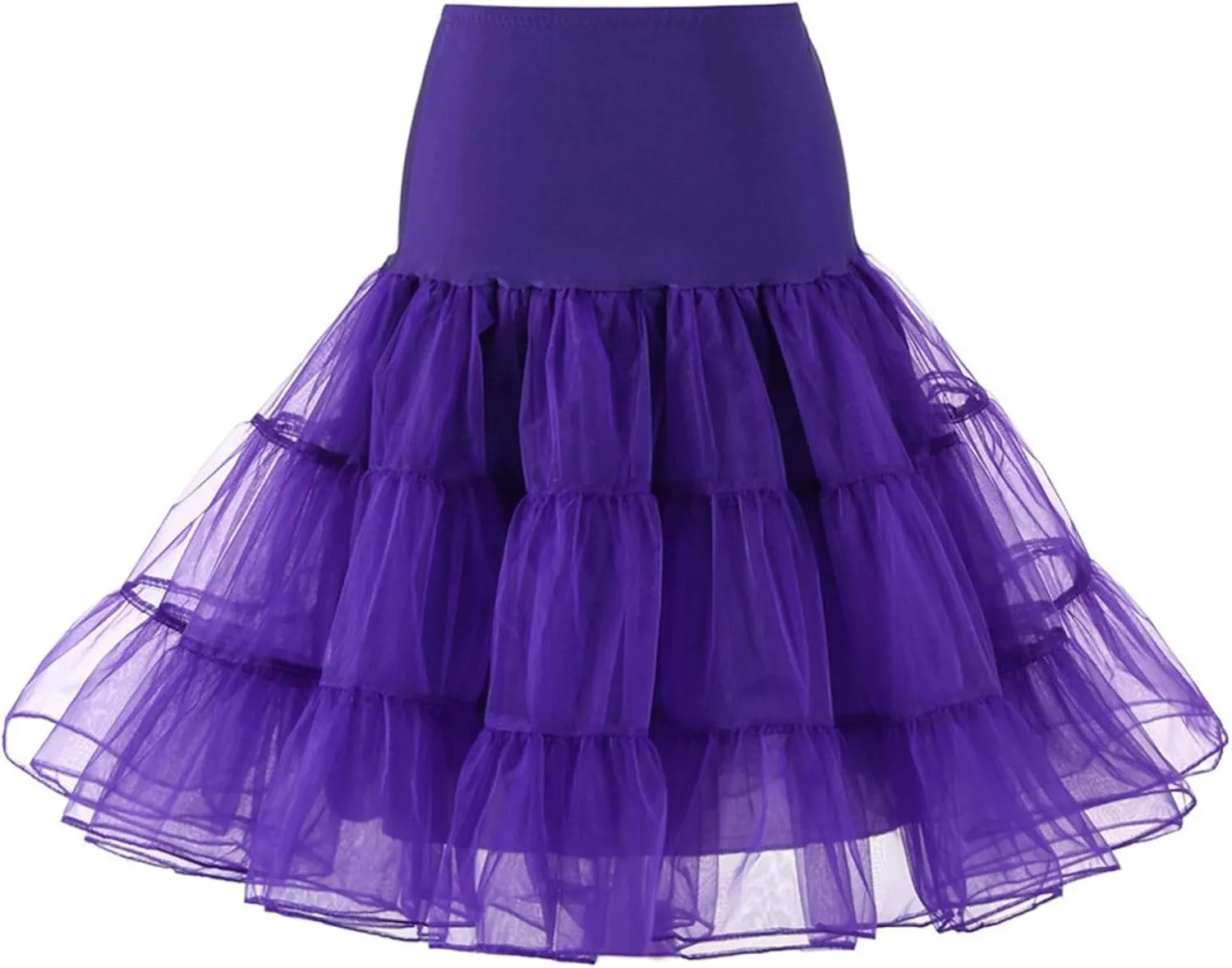 Tutu Skirts for Women Costume Pleated Tulle Petticoat Tutu Tulle Midi Knee Length Skirt Underskirts for Cosplay
