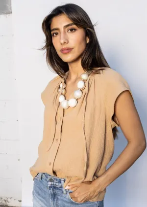 Velvet Heart Maxine Top- Oat ***FINAL SALE***