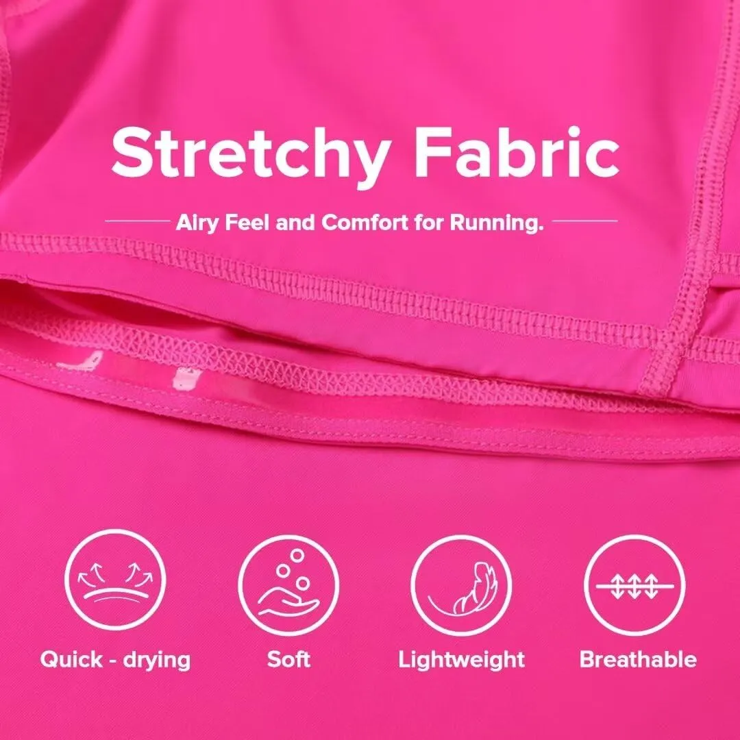 Vertvie Women Tennis Skirt Flowy Pleated Skorts Golf Athletic Skirts with Shorts Pockets High Waisted Running Workout Skorts