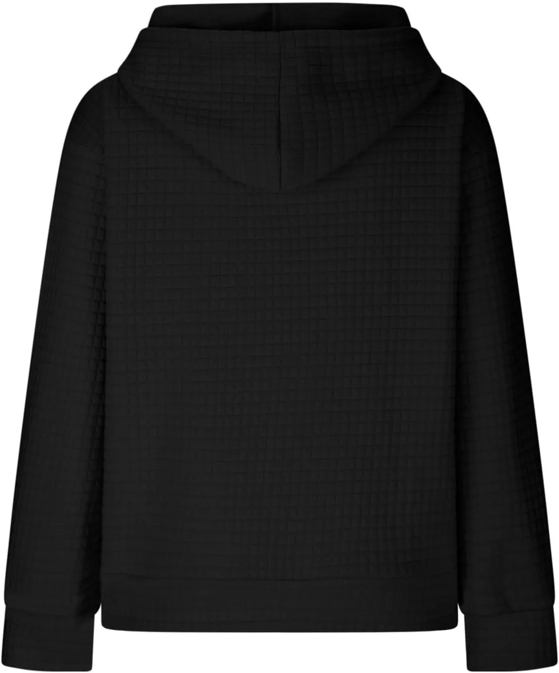 Waffle Knit Hoodie Women Oversized Drawstring Hooded Sweatshirts Y2K Waffle Pullover Loose Fit Casual Cute Clothes