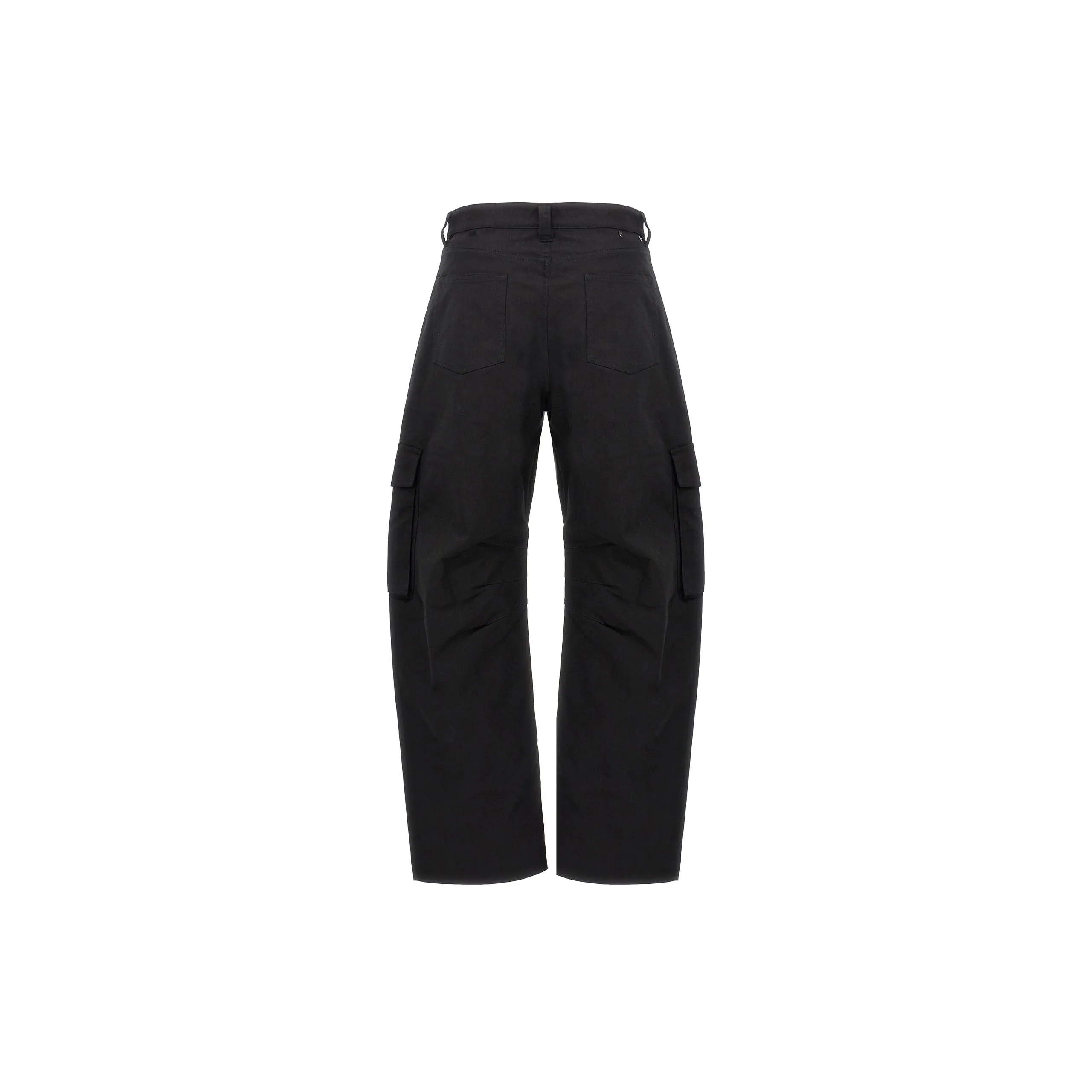 Wide Leg Cargo Pants (Black)