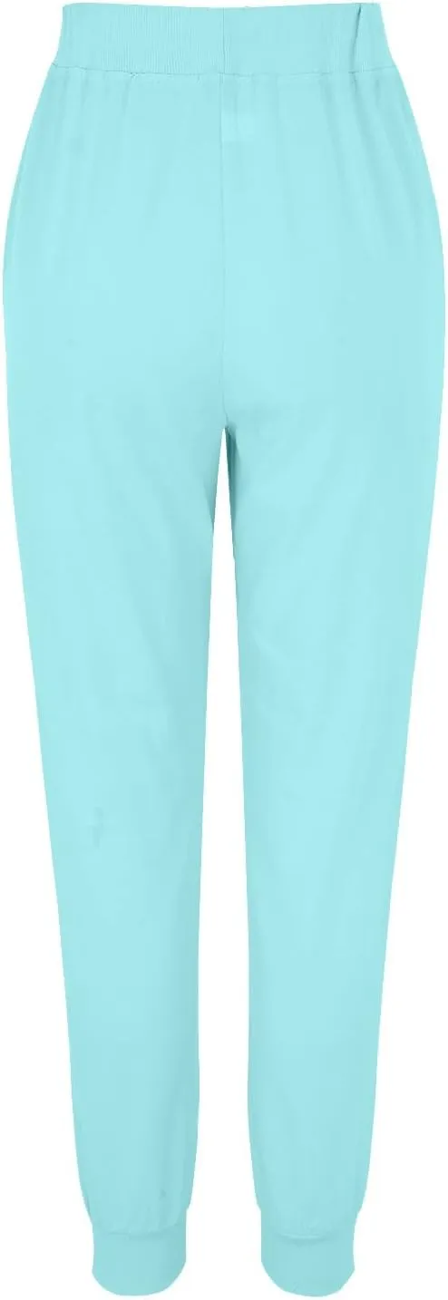 Women Summer Tapered Pants Linen Cotton Casual Drawstring Elastic Waist Pants Loose Fit Solid Lounge Trousers with Pockets