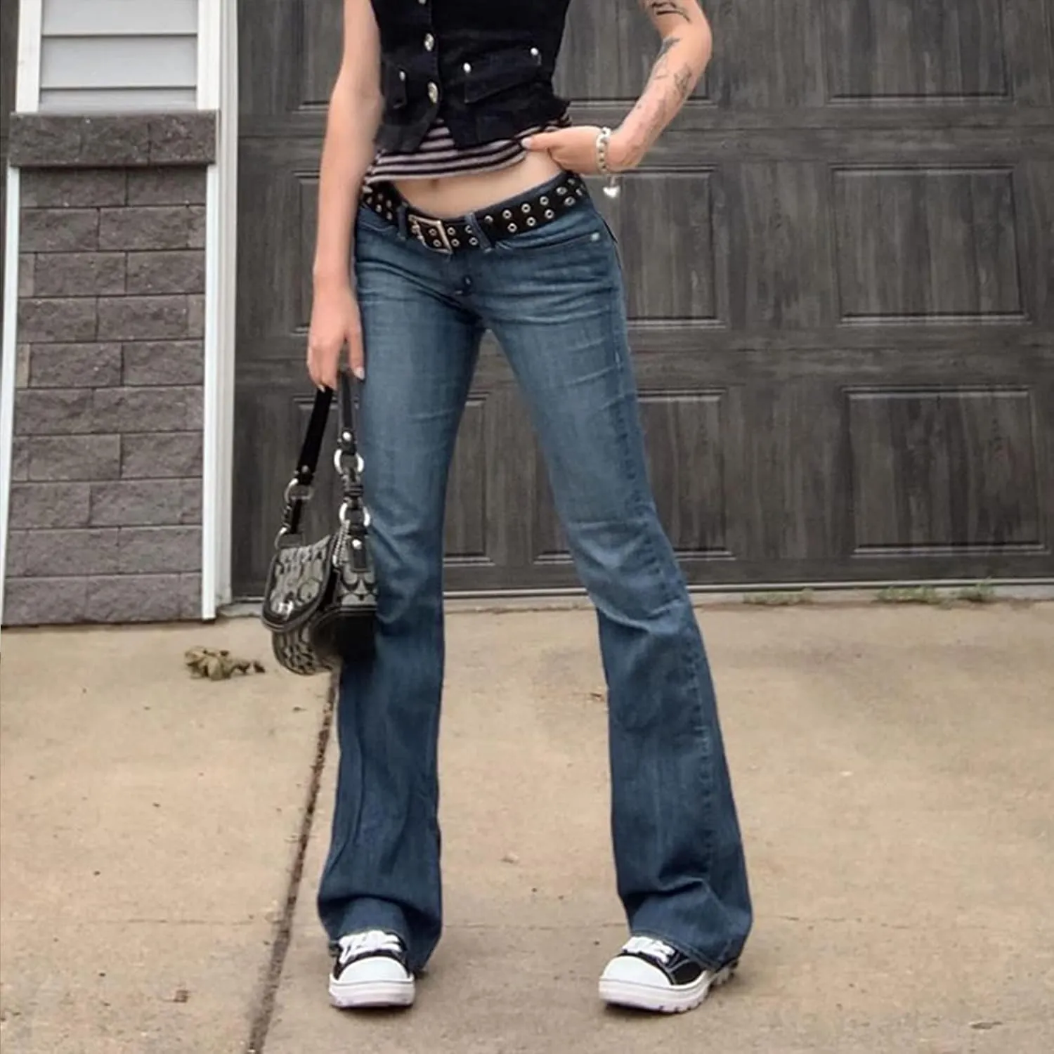Women Wide Leg Jeans Baggy High Waist Denim Jeans Boyfriend Loose Vintage Straight Trousers Cargo Pants Streetwear