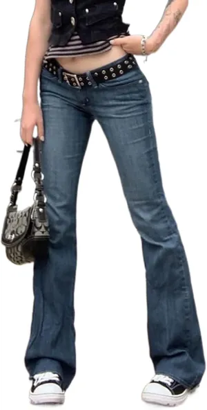 Women Wide Leg Jeans Baggy High Waist Denim Jeans Boyfriend Loose Vintage Straight Trousers Cargo Pants Streetwear