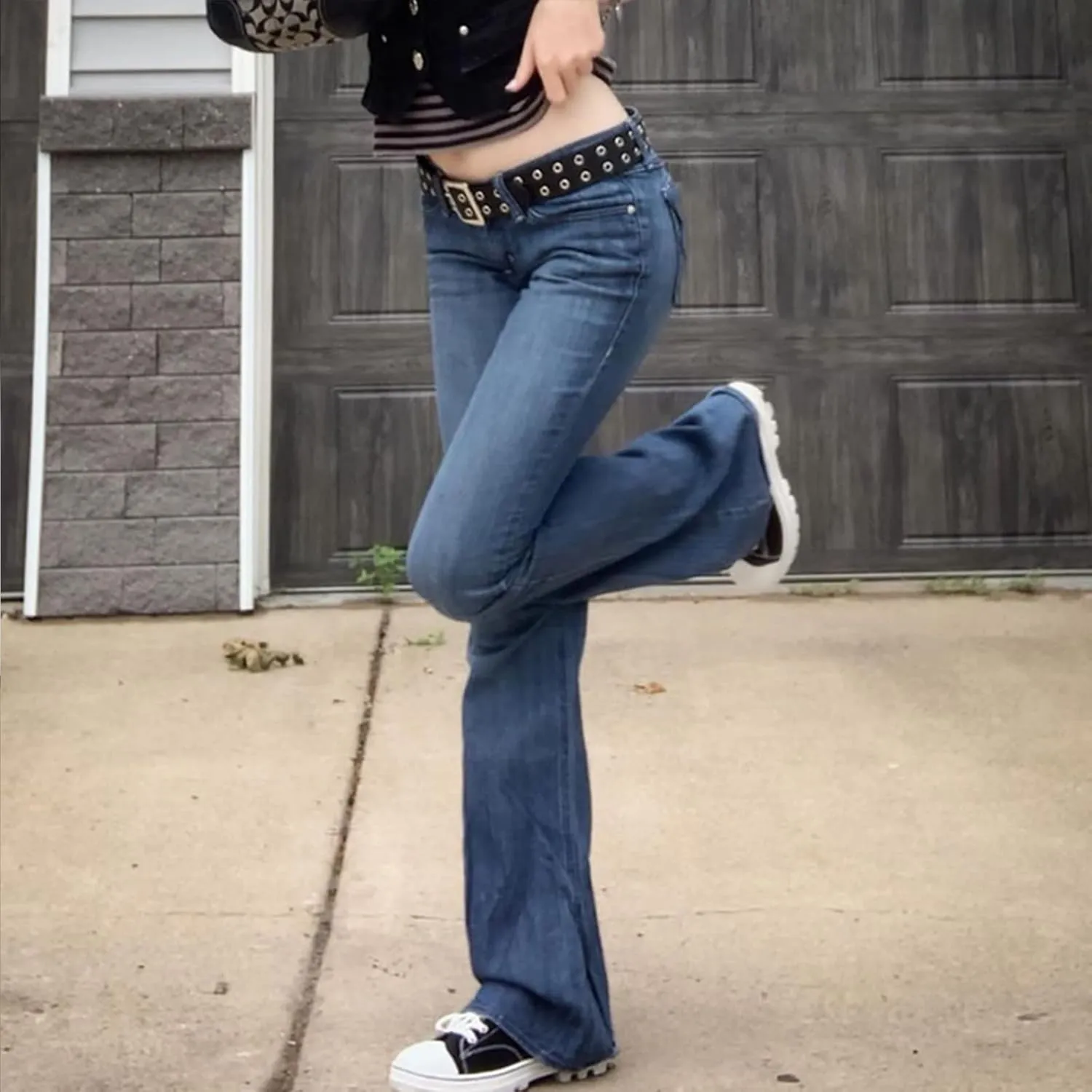 Women Wide Leg Jeans Baggy High Waist Denim Jeans Boyfriend Loose Vintage Straight Trousers Cargo Pants Streetwear