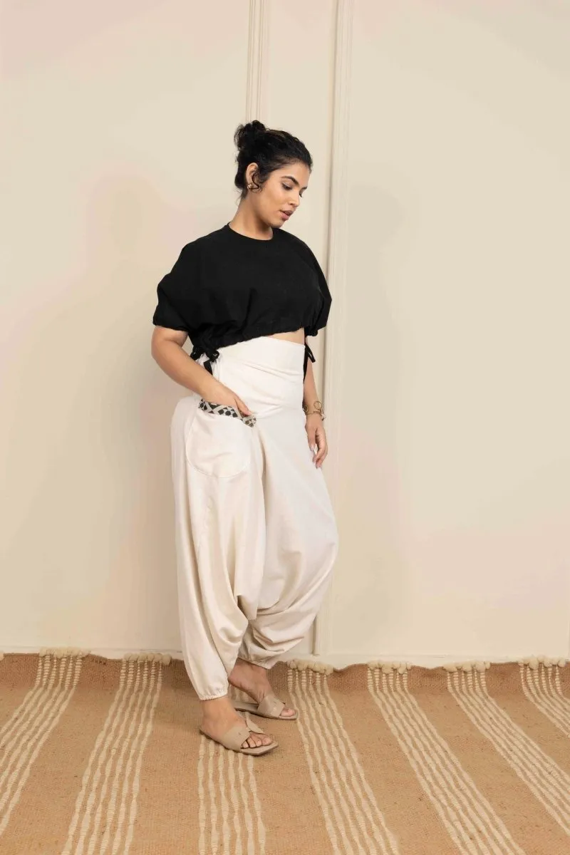 Women's Aladdin Harem Pants | Cream