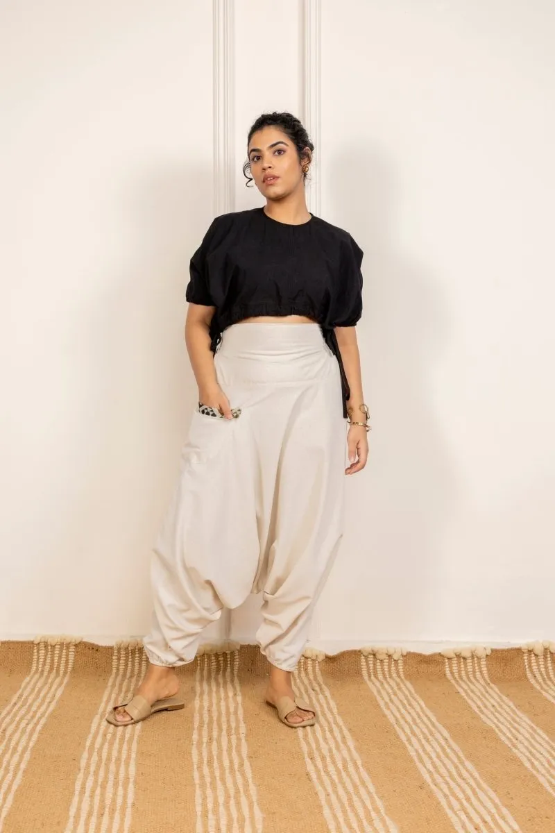 Women's Aladdin Harem Pants | Cream