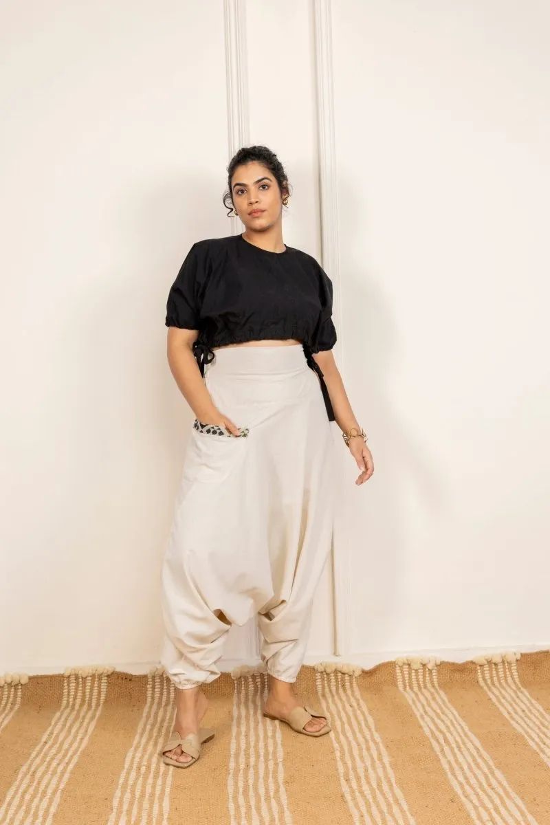 Women's Aladdin Harem Pants | Cream
