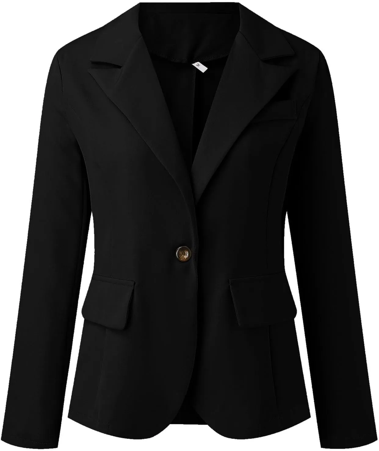 Women's Blazer Open Front Casual Bussiness Blazers Notch Collar Long Sleeve Lapel Jacket Work Office Suit Jackets