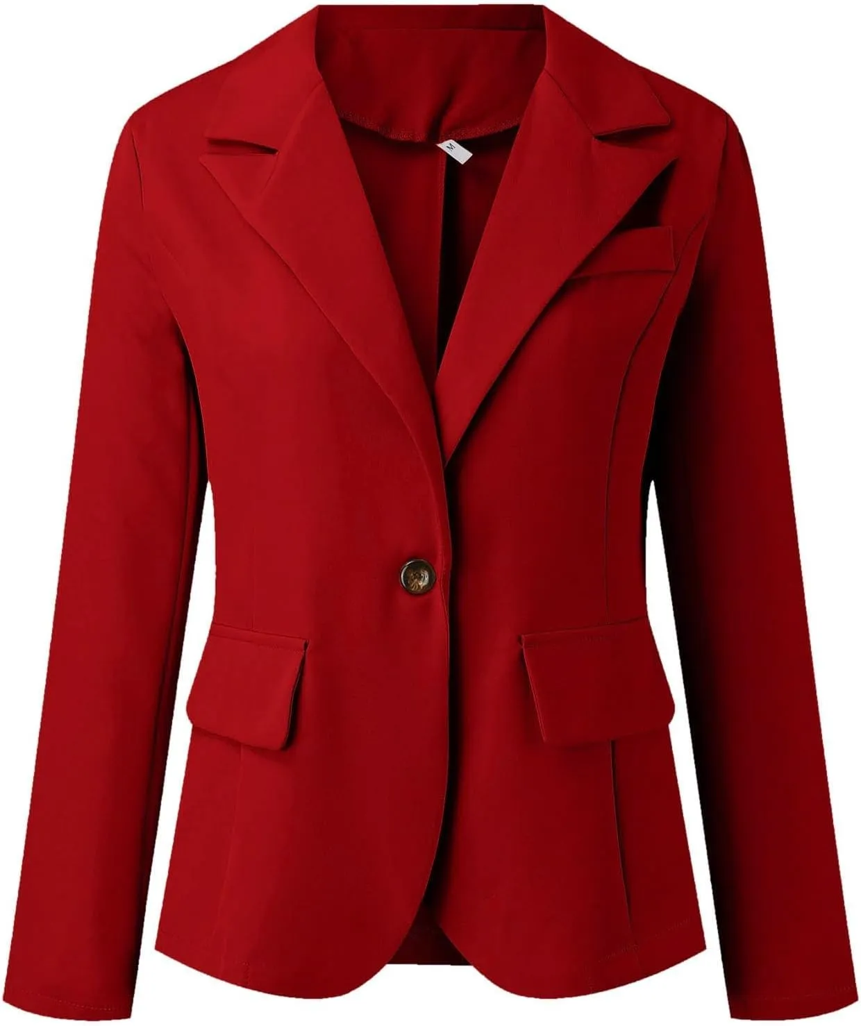 Women's Blazer Open Front Casual Bussiness Blazers Notch Collar Long Sleeve Lapel Jacket Work Office Suit Jackets
