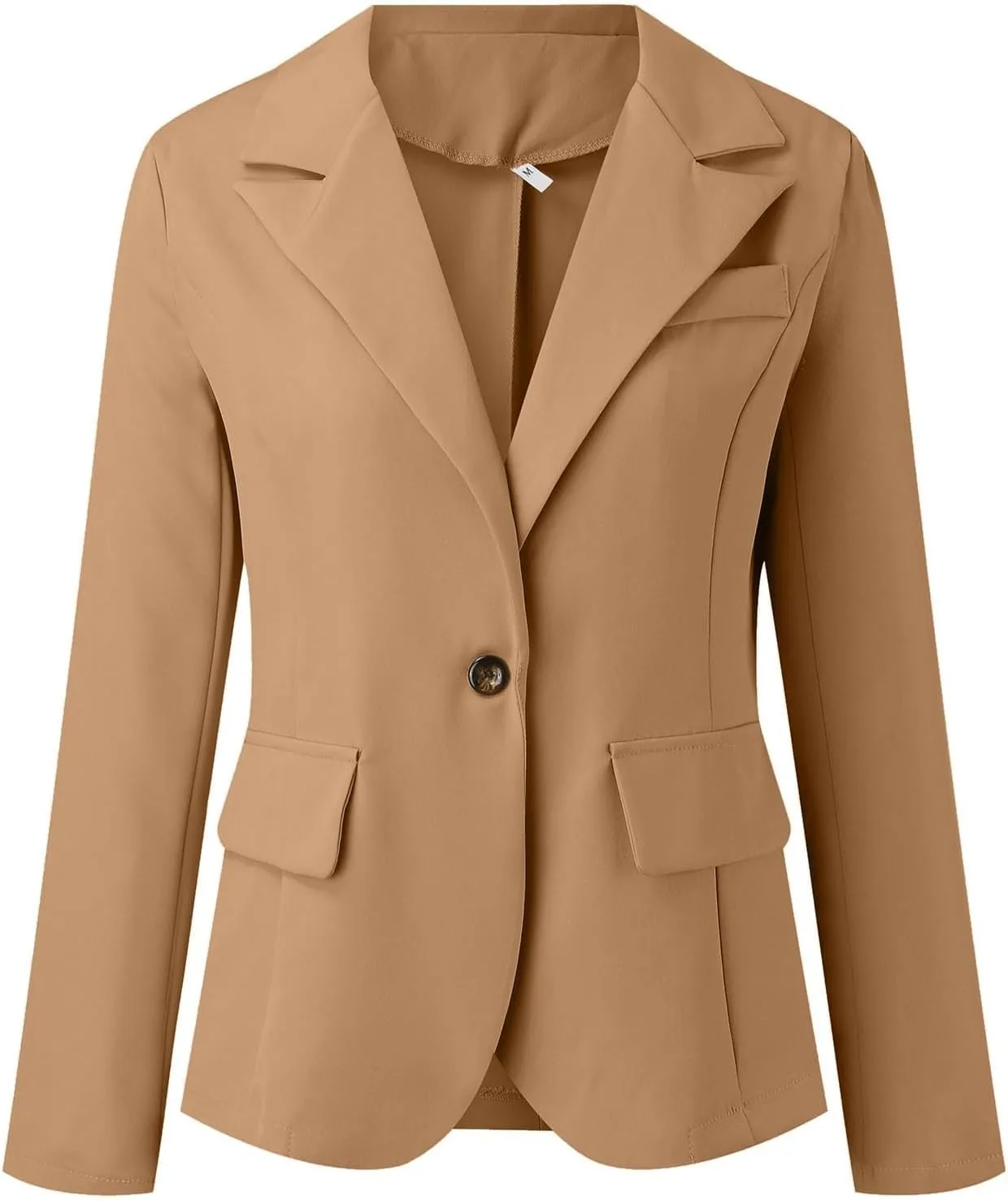 Women's Blazer Open Front Casual Bussiness Blazers Notch Collar Long Sleeve Lapel Jacket Work Office Suit Jackets