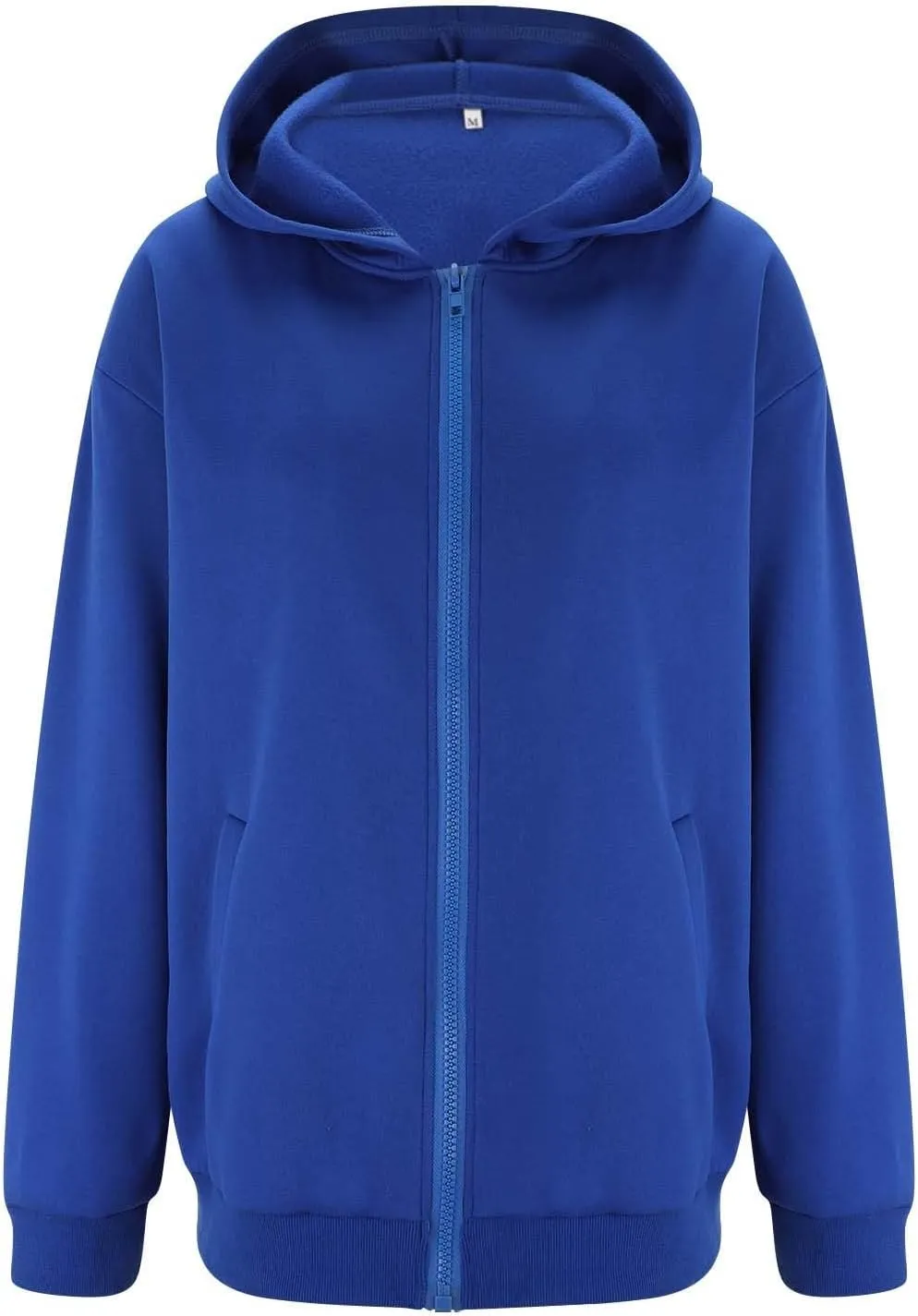 Women's Oversized Hoodies Fleece Lined Zip Up Sweatshrits Casual Fall Jackets Loose Fit Sweatshirt with Pockets