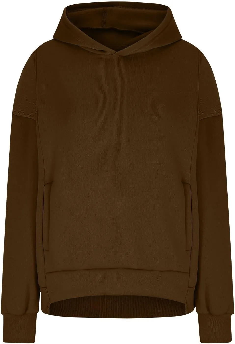 Womens Oversized Hoodies Fleece Sweatshirts Casual Long Sleeve Drop Shoulder Pullover Fall Winter Outfits Y2K Tops