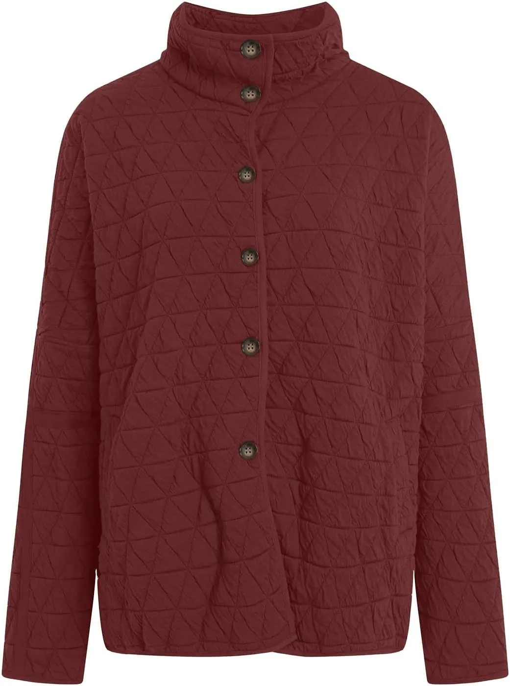 Women's Quilted Lightweight Jackets Long Sleeve Winter Cropped Cotton Padded Coat Jacket Tie Front Puffy Outwear