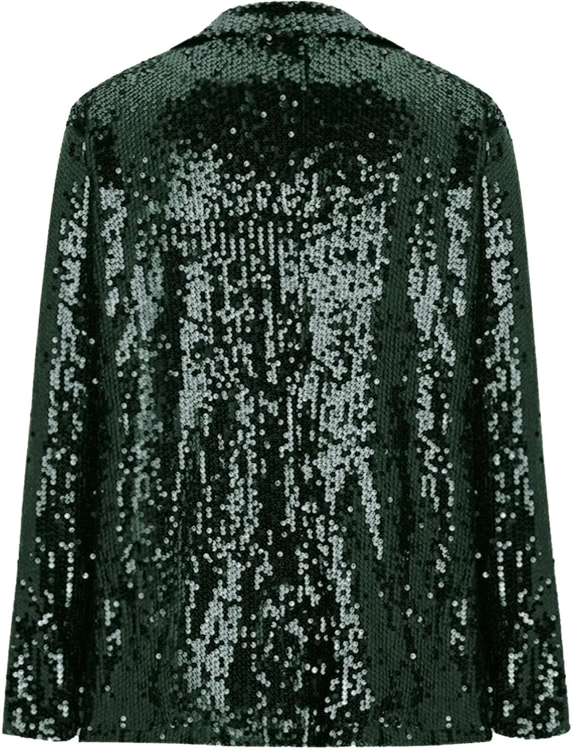 Women's Sequin Blazer Jacket Lightweight Casual Long Sleeves Cardigan Coat Evening Glitter Sparkle Sequins Shiny Outfit