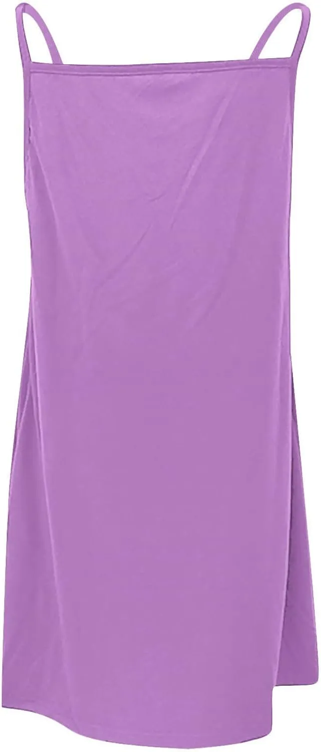 Womens Spaghetti Strap Button Front Mini Dress Casual Sleeveless Flowy A Line Sundress for Summer Vacation 2025