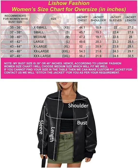 Womens Vintage 90S Genuine Leather Oversize Retro style Bomber Jacket