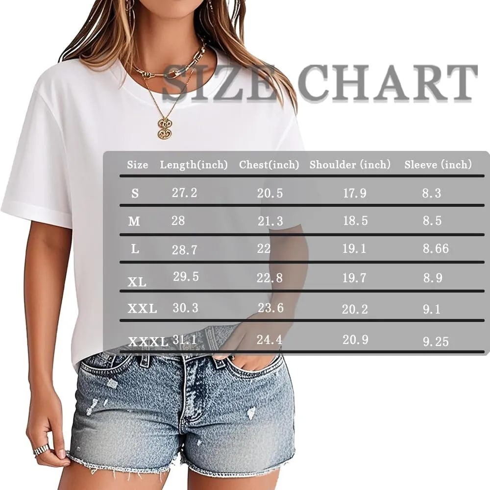 Women's Vintage Floral T Shirt Wildflower Graphic Loose Tees Short Sleeve Casual Tops